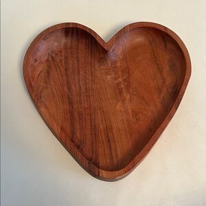 Heart-Shaped Wooden Tray